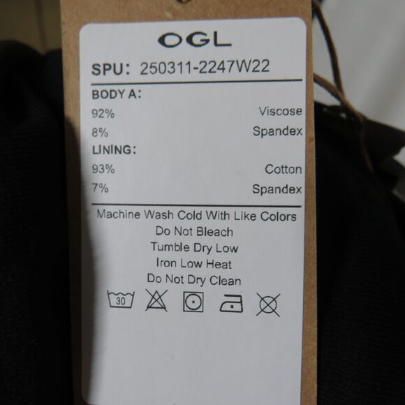 OGL Eco-SkinKiss Criss Cross Off Shoulder New Airy Brami Top Black Size XS - Picture 10 of 12